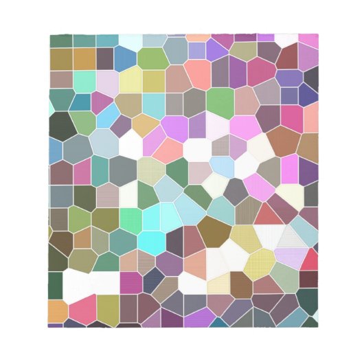 Blume Mosaic Notizblock (Vorderseite)