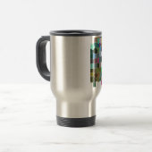 Blume Mosaic Reisebecher (Vorderseite Links)