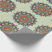 Blume-Mosaik Geschenkpapier (Ecke)