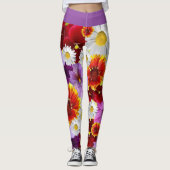 Blume Mosaik Leggings (Vorderseite)