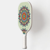 Blume mosaik, Mandala-Muster Pickleball Schläger (Links)