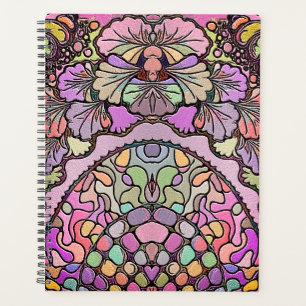 Blume Mosaik rosa Pansy floralelegant Planer