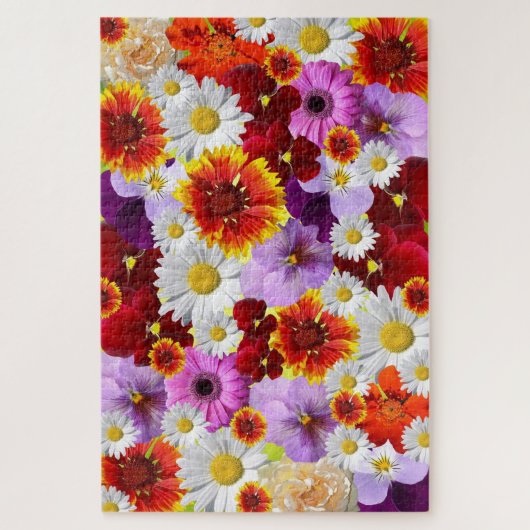 Blume Mosaikpuzzle Puzzle (Vertikal)