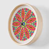 Blume Mosaikwall-Uhr Uhr (Winkel)