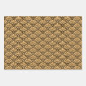 Blume Motif für das Schwarze Déco Geschenkpapier Set (Vorderseite 2)