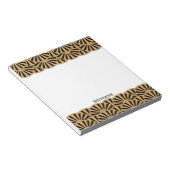 Blume Motif für das Schwarze Déco Notizblock (angewinkelt)