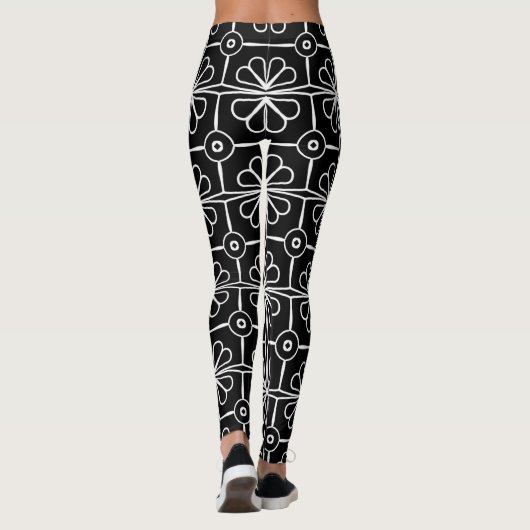 Blume motif Leggings (Rückseite)