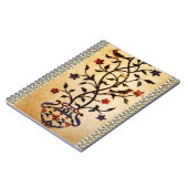 Blume-Motif-Notebook Notizblock (Linke Seite)