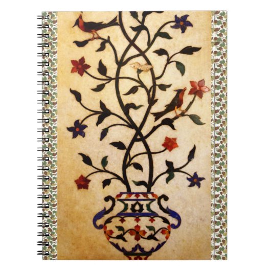 Blume-Motif-Notebook Notizblock (Vorderseite)