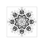 Blume motif Silhouette Briefmarke Gummistempel (Prägung)