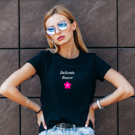 Blume-Motorrad-T - Shirt für Frauen