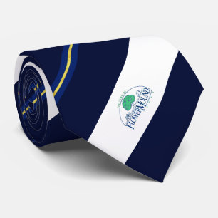Blume Mound (Texas) Stadtflagge Neck Tie Krawatte