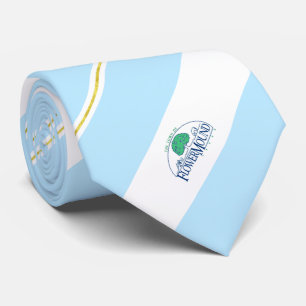 Blume Mound (Texas) Stadtflagge Neck Tie Krawatte