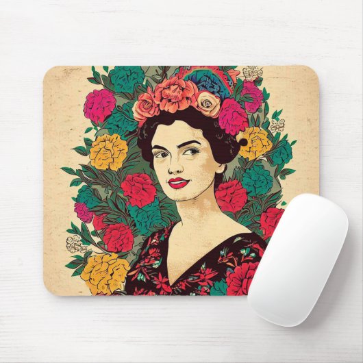 Blume Mousepad (Mit Mouse)