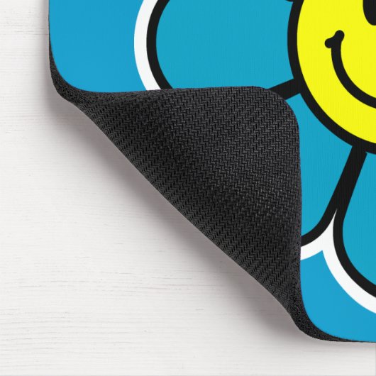 Blume Mousepad (blau) (Ecke)