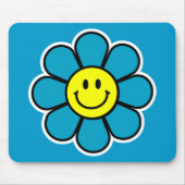 Blume Mousepad (blau) (Vorne)