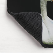 Blume Mousepad für Schwäne und Weiße Hibisken (Ecke)