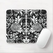 Blume Mousepad, Schwarz und Weiß Mousepad (Mit Mouse)