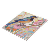 Blume Multicolor Bird Rainbow Nature Floral Fliese (Seite)