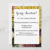 Blume Mum Floral Einladung (Vorderseite)