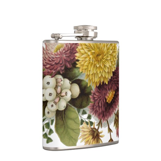 Blume Mum Floral Flachmann (Rechts)