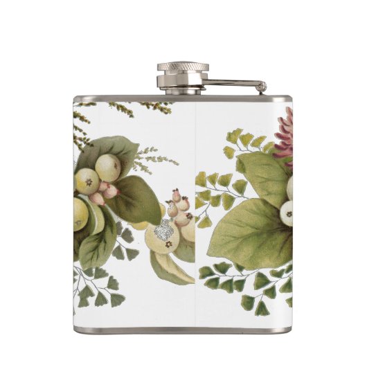 Blume Mum Floral Flachmann (Rückseite)