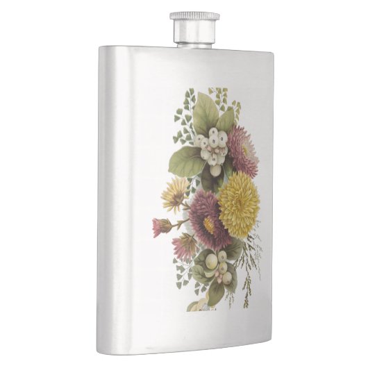 Blume Mum Floral Flachmann (Rechts)