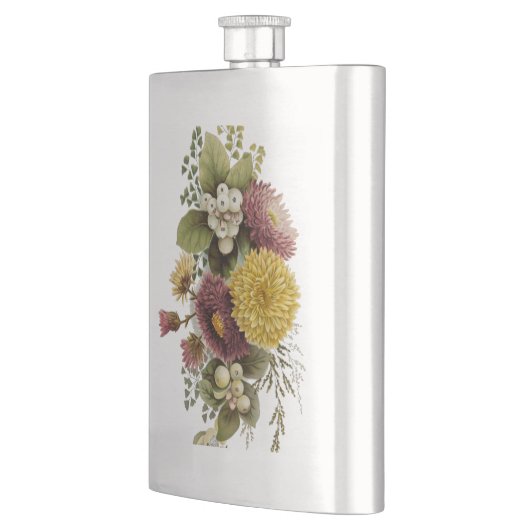 Blume Mum Floral Flachmann (Links)