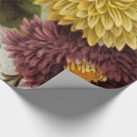 Blume Mum Floral Geschenkpapier (Ecke)