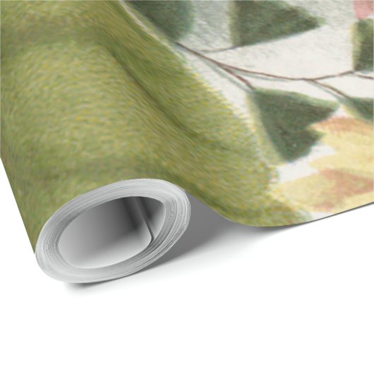 Blume Mum Floral Geschenkpapier (Rolleneckpunkt)