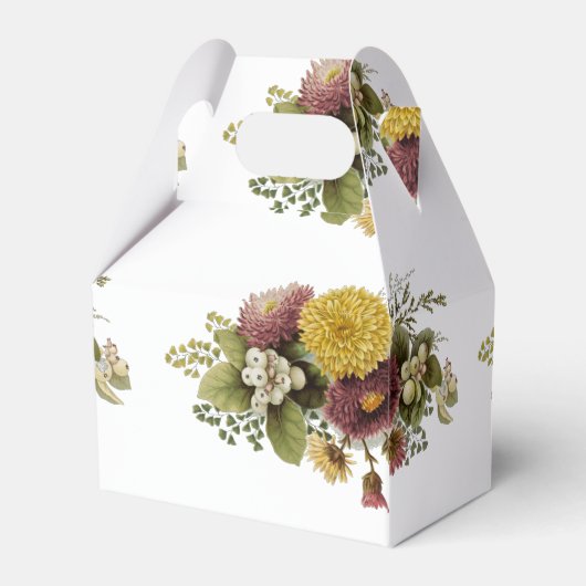 Blume Mum Floral Geschenkschachtel (Rückseite)