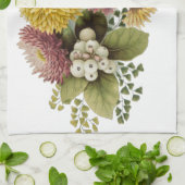 Blume Mum Floral Geschirrtuch (Gefaltet)