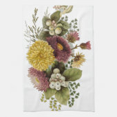 Blume Mum Floral Geschirrtuch (Vertikal)