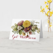 Blume Mum Floral Karte (Gelbe Blume)