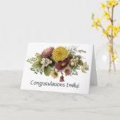 Blume Mum Floral Karte (Gelbe Blume)