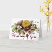 Blume Mum Floral Karte (Gelbe Blume)