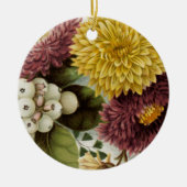 Blume Mum Floral Keramik Ornament (Vorne)