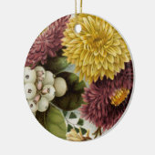 Blume Mum Floral Keramik Ornament (Links)