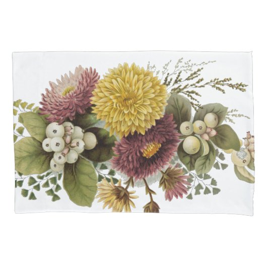 Blume Mum Floral Kissenbezug (Vorderseite)