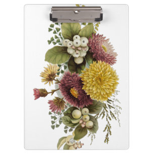 Blume Mum Floral Klemmbrett
