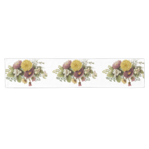 Blume Mum Floral Kurzer Tischläufer