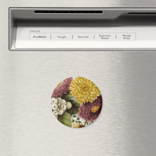 Blume Mum Floral Magnet (In Situ (Geschirrspüler))