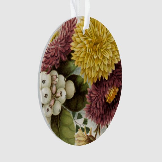 Blume Mum Floral Ornament (Vorderseite)