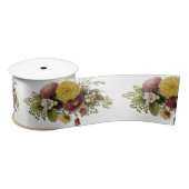 Blume Mum Floral Satinband (Spule)