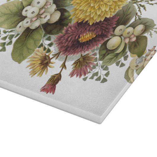 Blume Mum Floral Schneidebrett (Ecke)