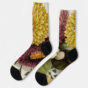 Blume Mum Floral Socken