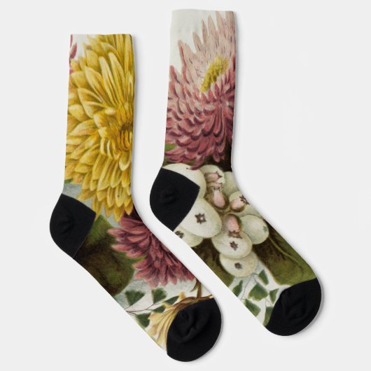 Blume Mum Floral Socken (Rechts)