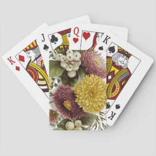Blume Mum Floral Spielkarten