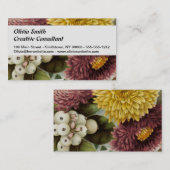 Blume Mum Floral Visitenkarte (Vorne/Hinten)