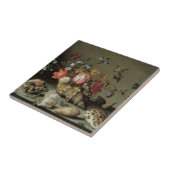 Blume, Muscheln und Insekten Balthasar van der Ast Fliese (Seite)